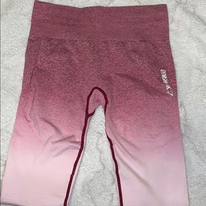 Pink ombré seamless gymshark leggings